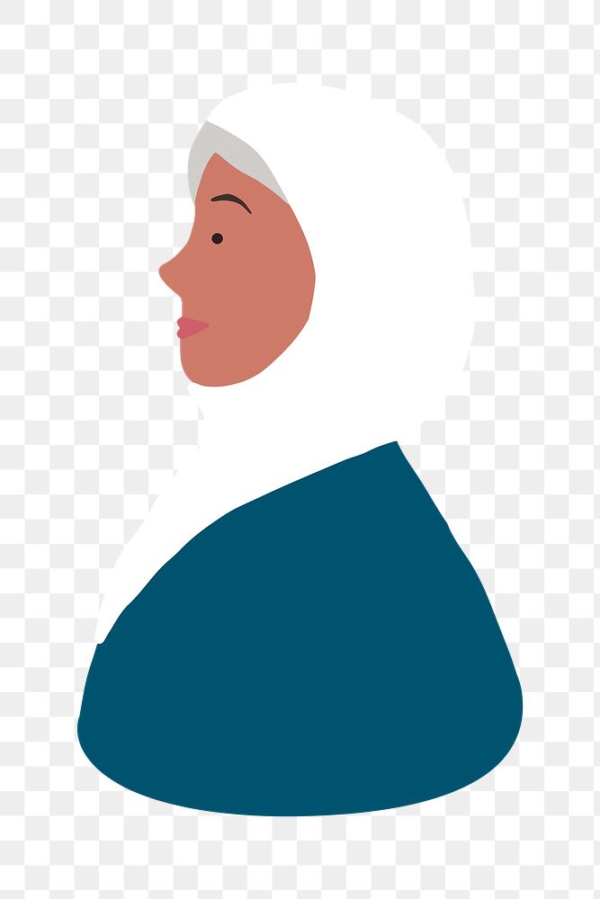 Muslim woman png character illustration, transparent background