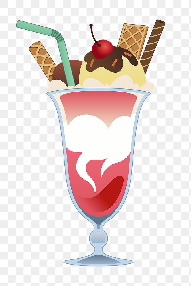 Ice cream png sticker, transparent background. Free public domain CC0 image.