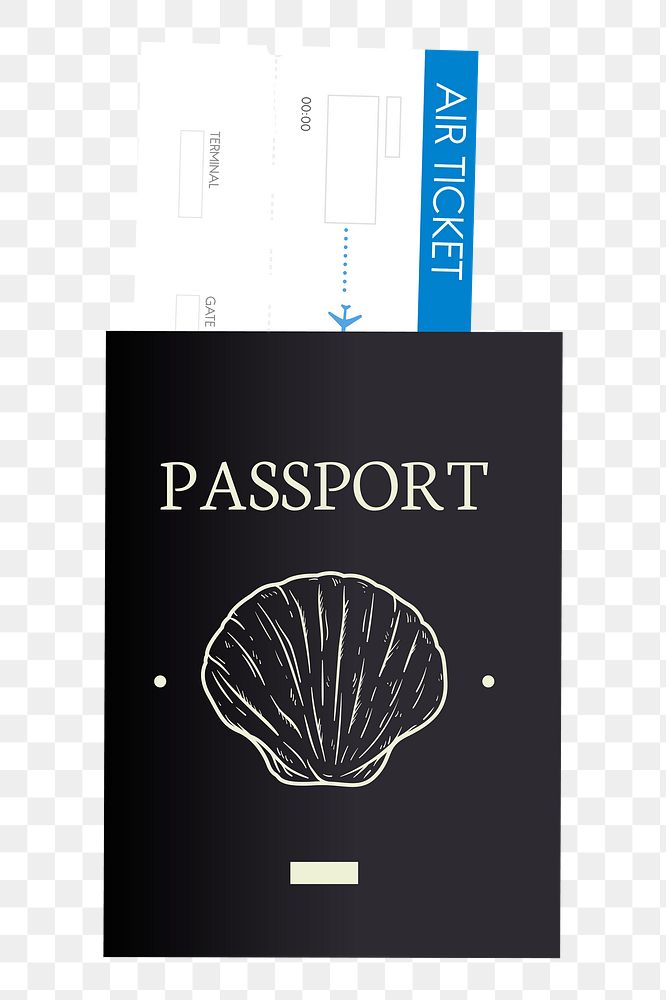 Png Passport element, transparent background