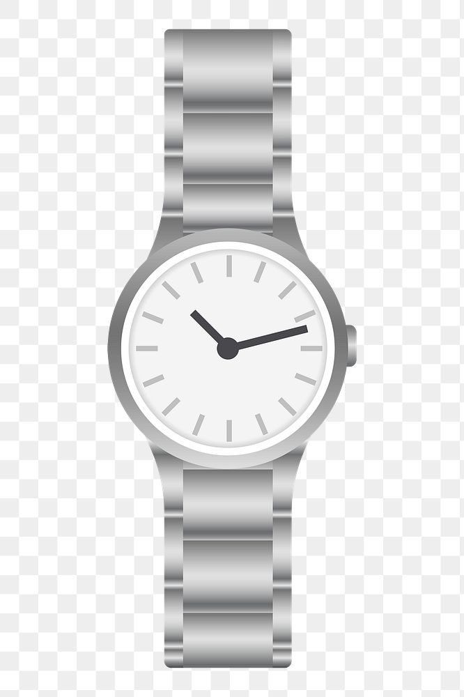 Png Wristwatch time accessory element, transparent background