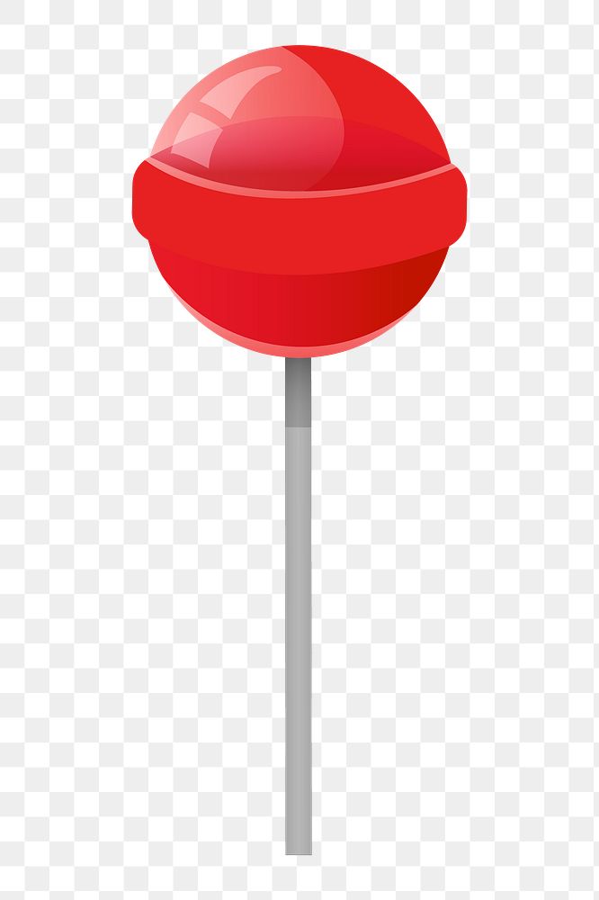 Png Red Lollipop Candy Sweet element, transparent background