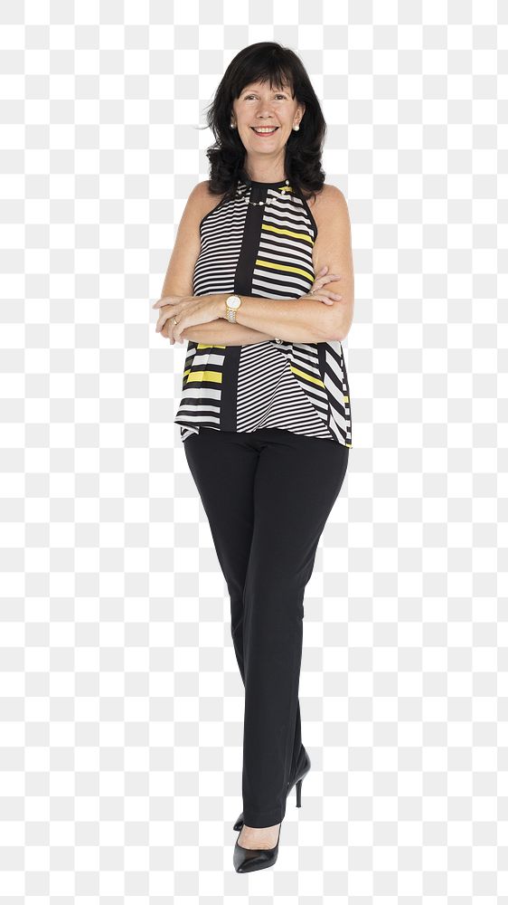 Businesswoman png element, transparent background