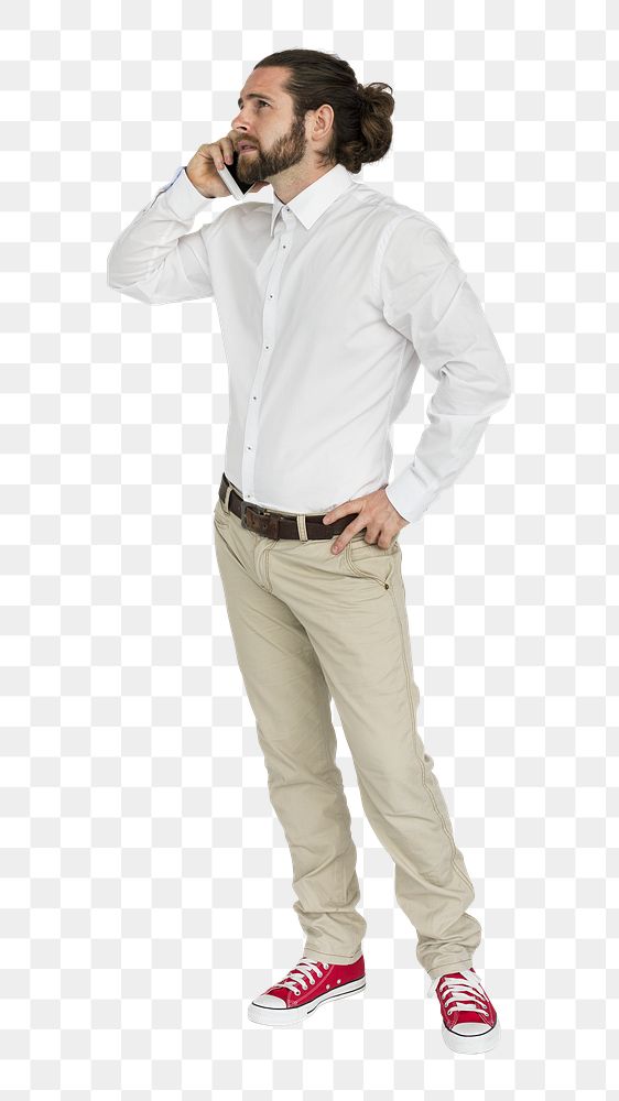 Man png element, transparent background