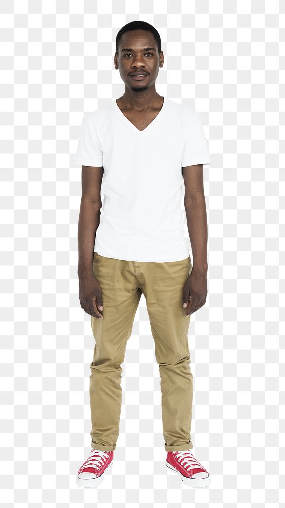 African man png element, transparent background