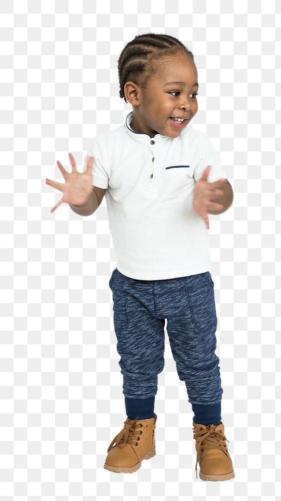 Kid png element, transparent background