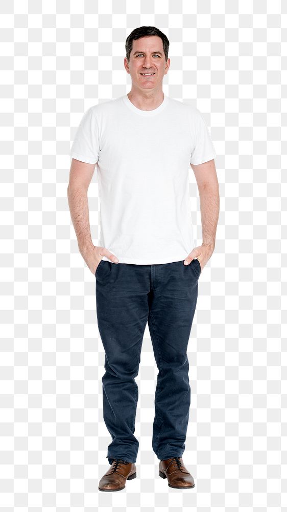 Man png element, transparent background