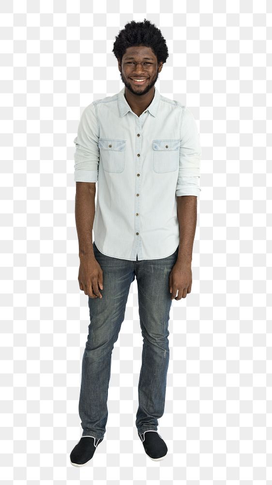 African man png element, transparent background