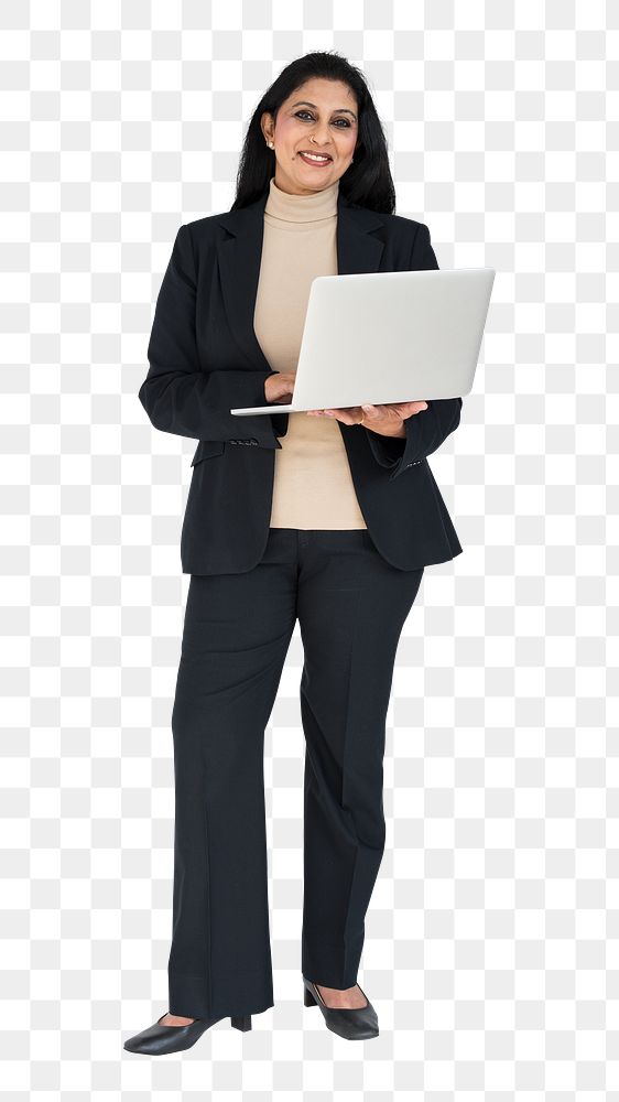 Businesswoman png element, transparent background