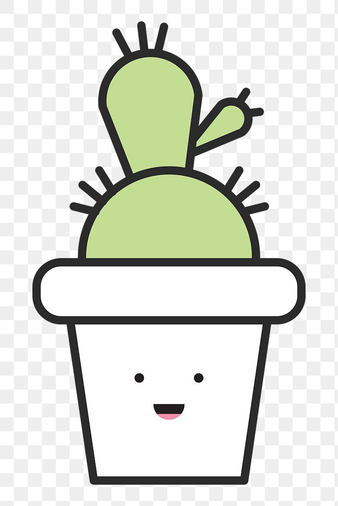 Cactus icon  png, transparent background
