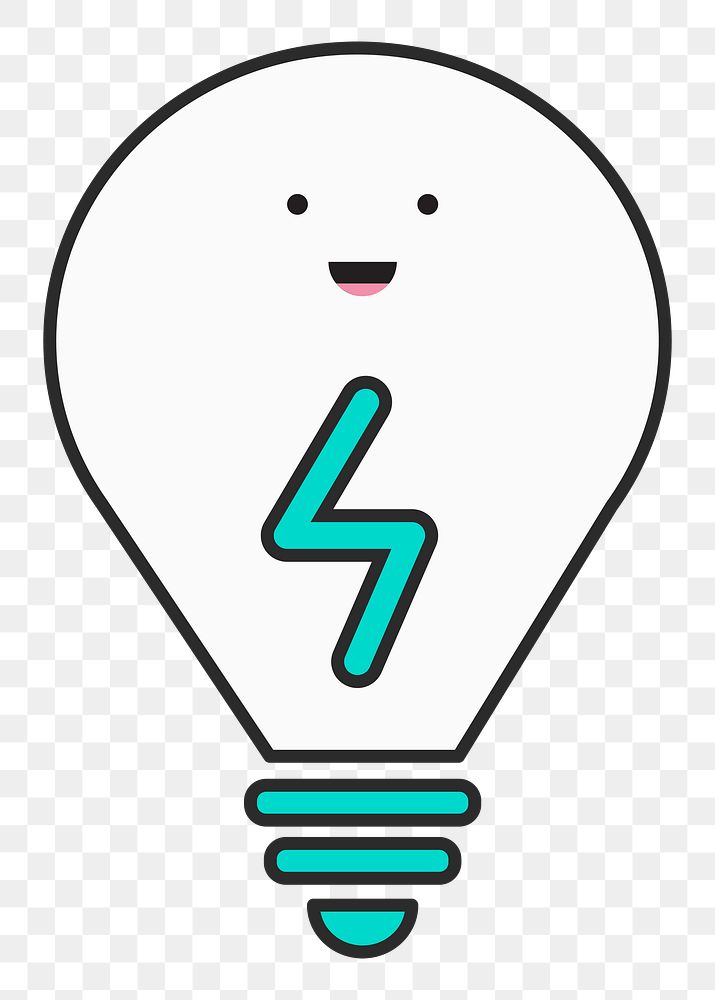 Light bulb icon  png, transparent background