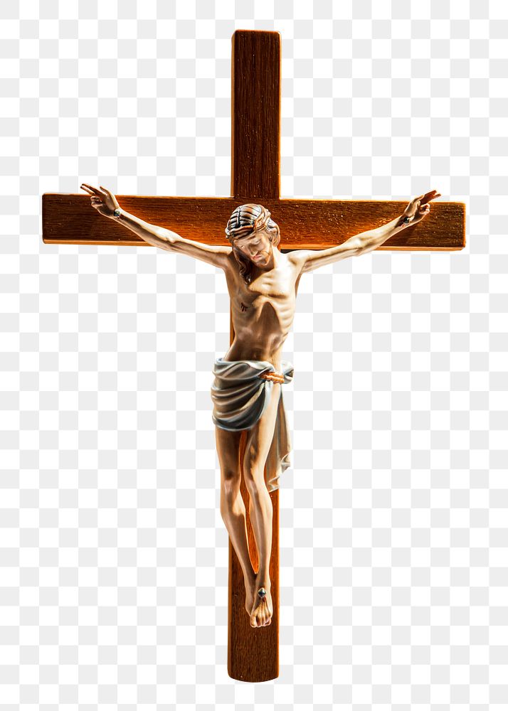 Crucifix religion png, transparent background