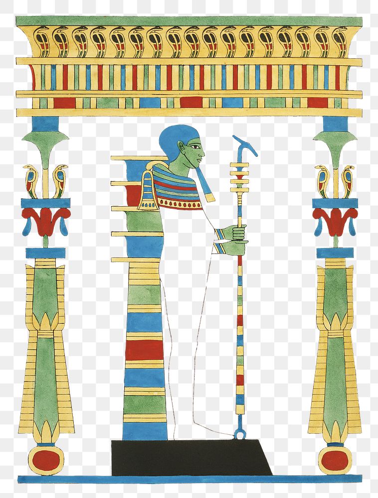 Ptah png Egyptian mythology, transparent background