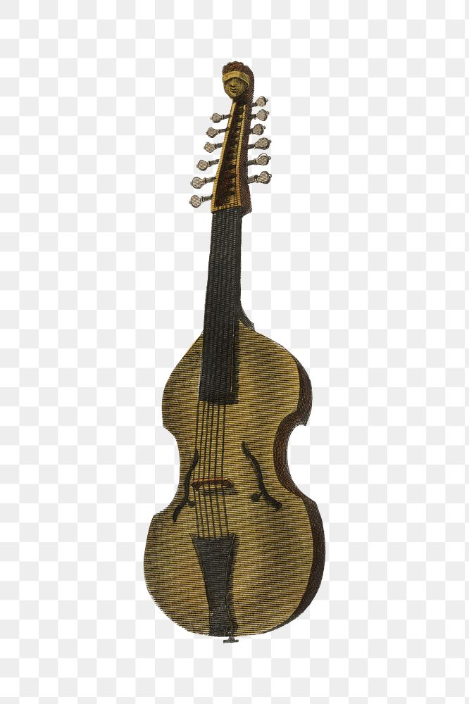 Viola violin png illustration, music instrument on transparent background