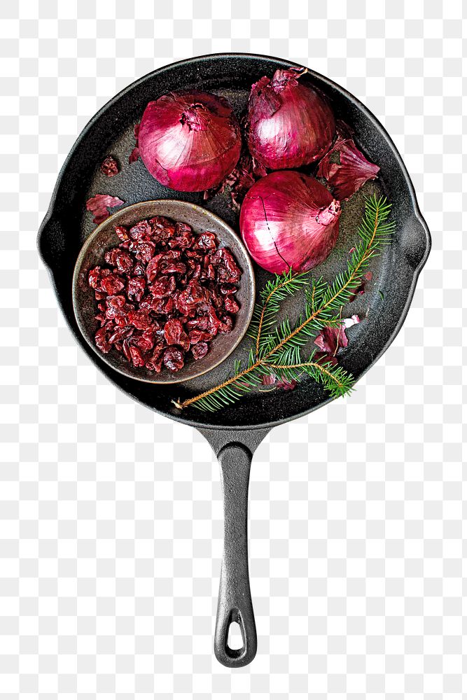 Skillet pan png, food element, transparent background