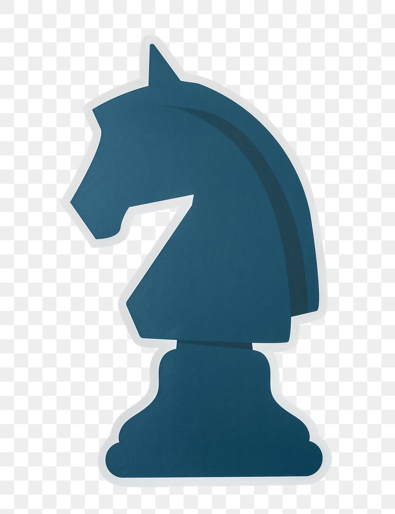 PNG knight chess strategy icon sticker transparent background