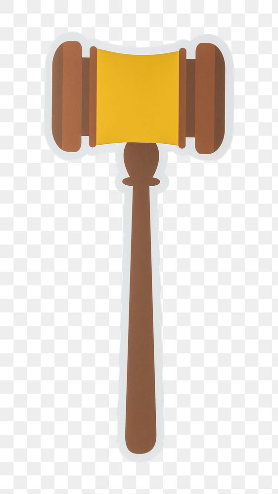 PNG Gavel icon sticker transparent background