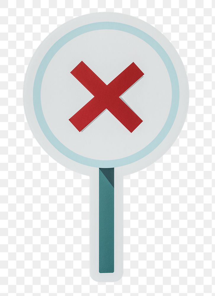 PNG rejection icon sticker transparent background