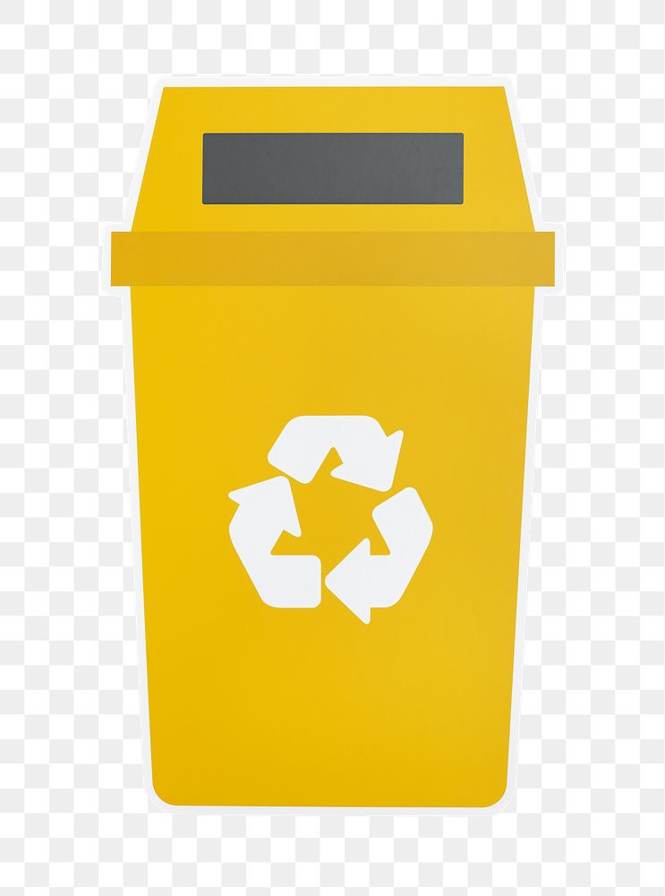 PNG recycle bin sticker transparent background