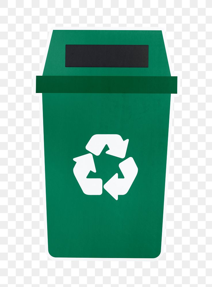 PNG recycle bin sticker transparent background