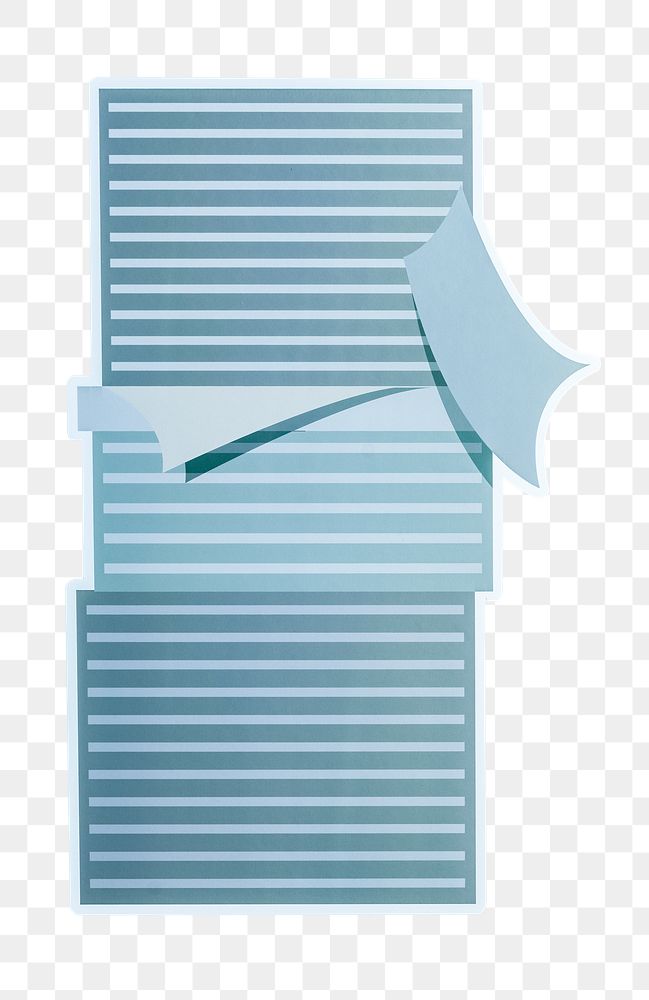 PNG Stack of documents sticker transparent background