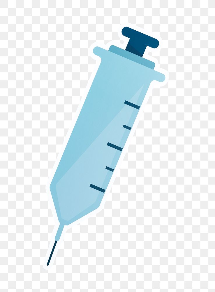 PNG syringe illustration icon sticker transparent background
