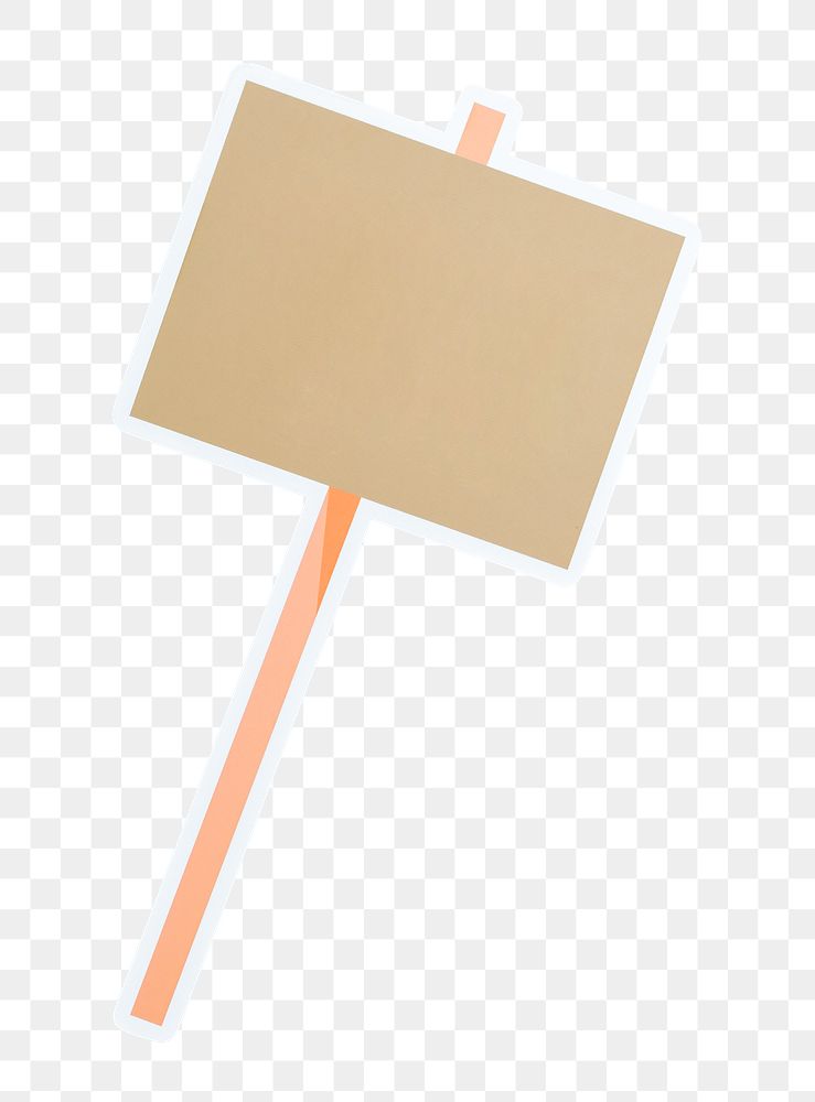 PNG  protest sign sticker transparent background