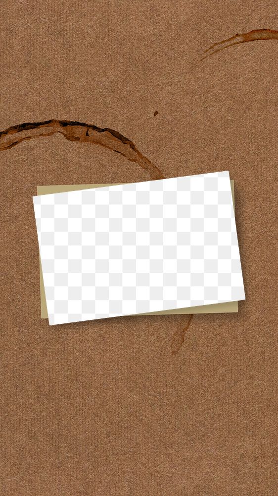 Coffee stain png frame, transparent background