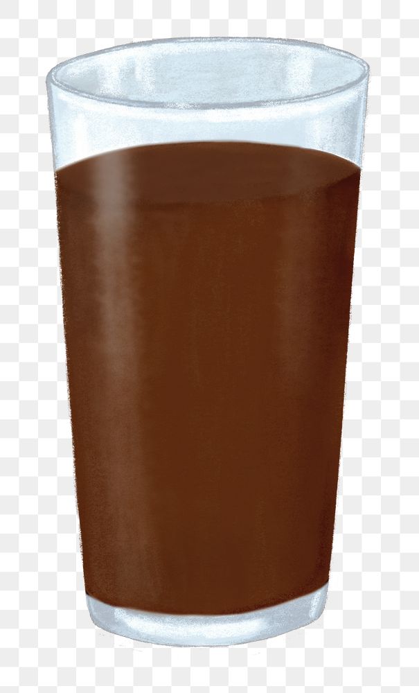 Chocolate milk png sticker, transparent background