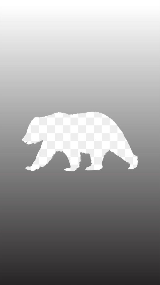 Grizzly bear png frame, transparent design
