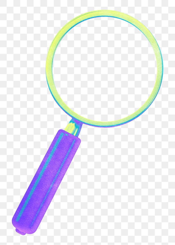 Magnifying glass png, transparent background