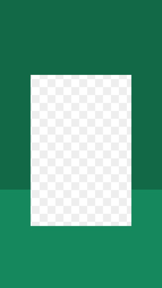 Green rectangle png geometric shape, transparent design