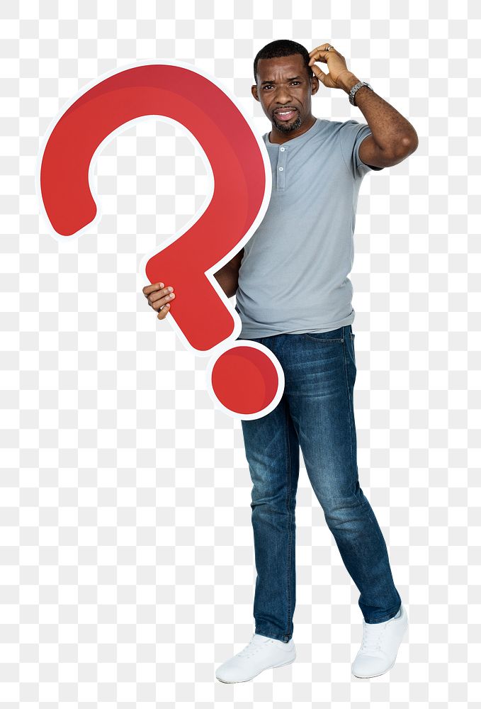 Question mark png element, transparent background