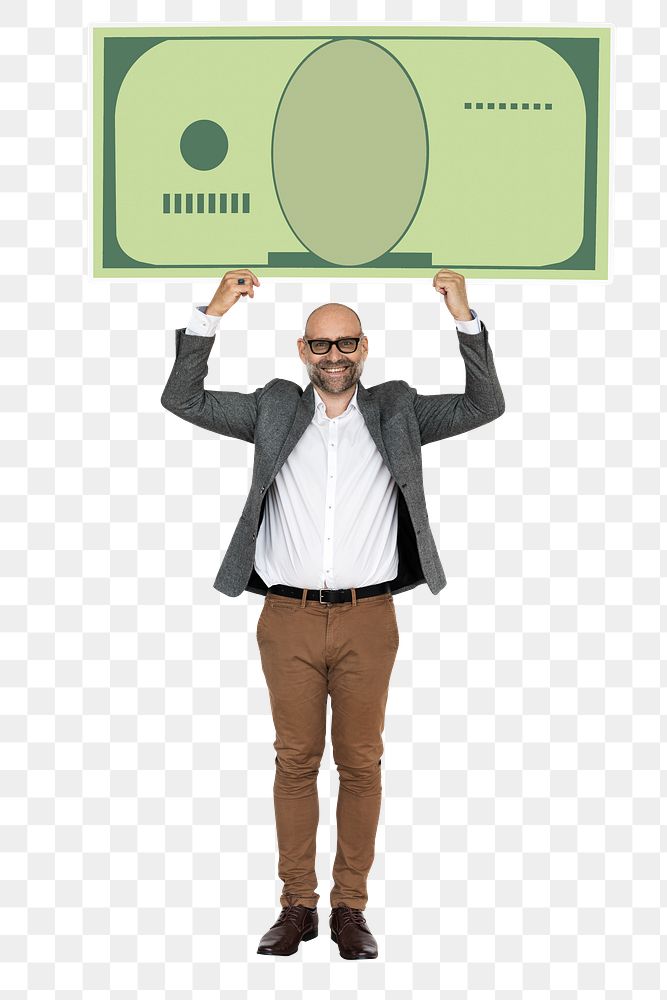 Money png element, transparent background