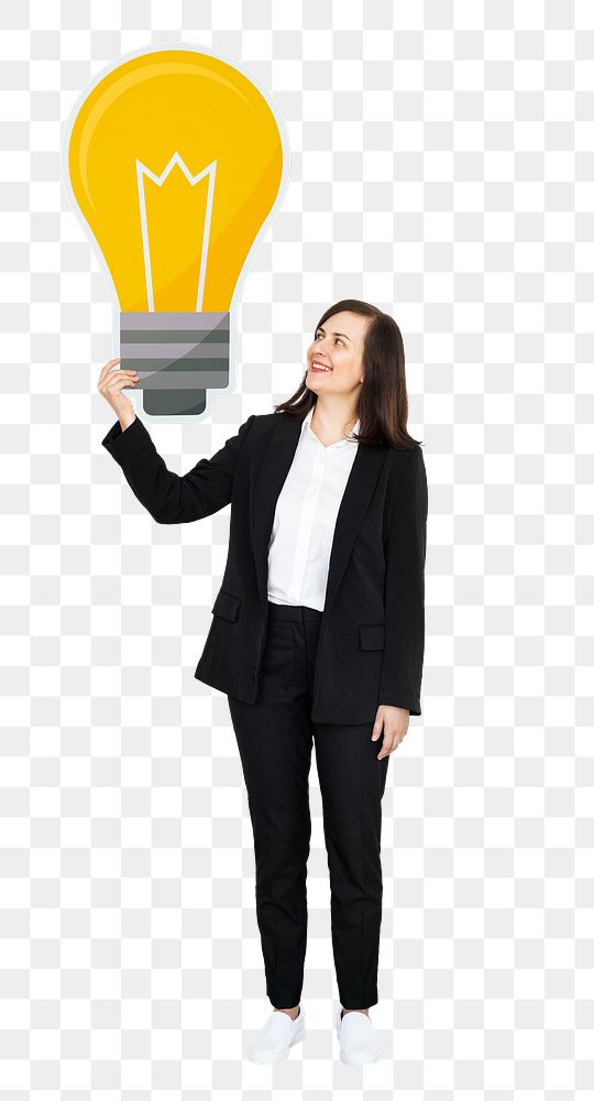 Creative businesswoman png element, transparent background