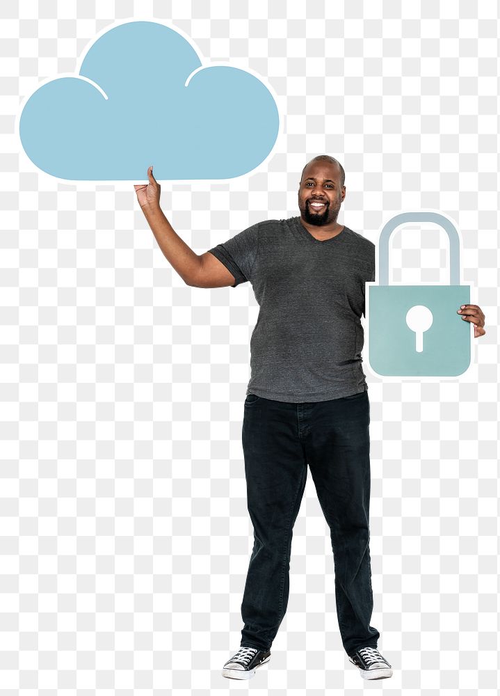 Cybersecurity png element, transparent background