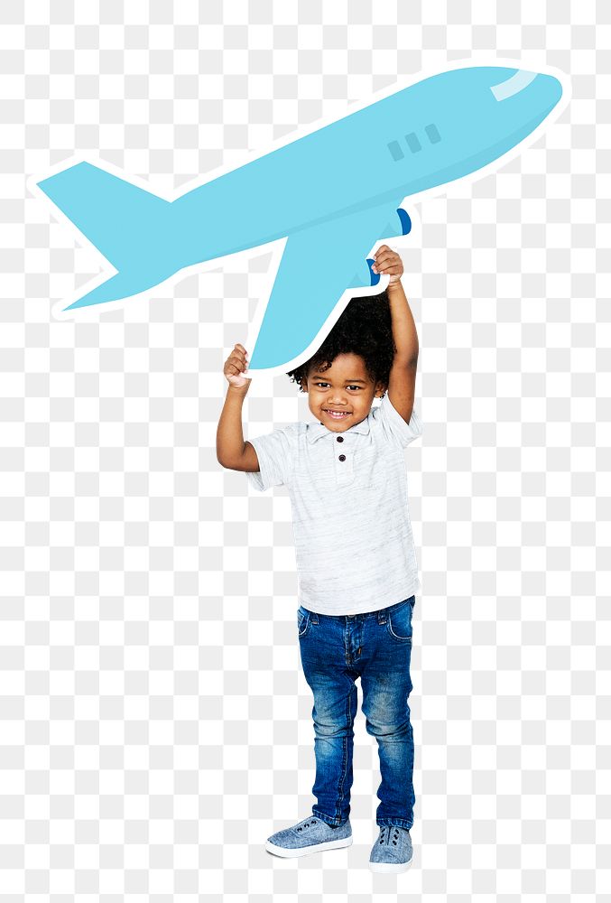 Kid travel png element, transparent background