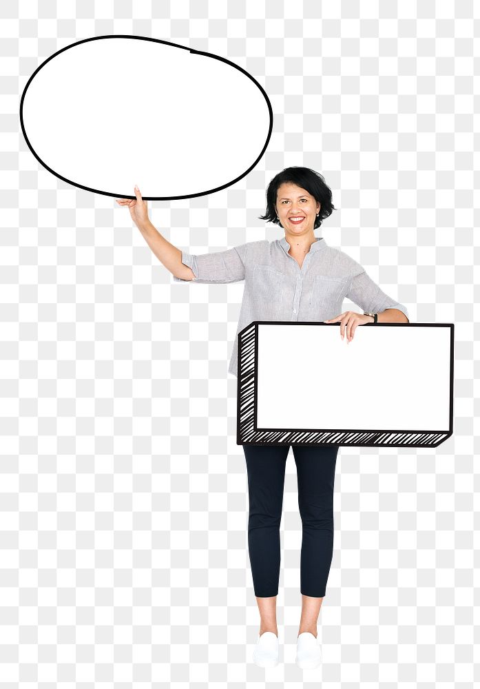 Message box png element, transparent background