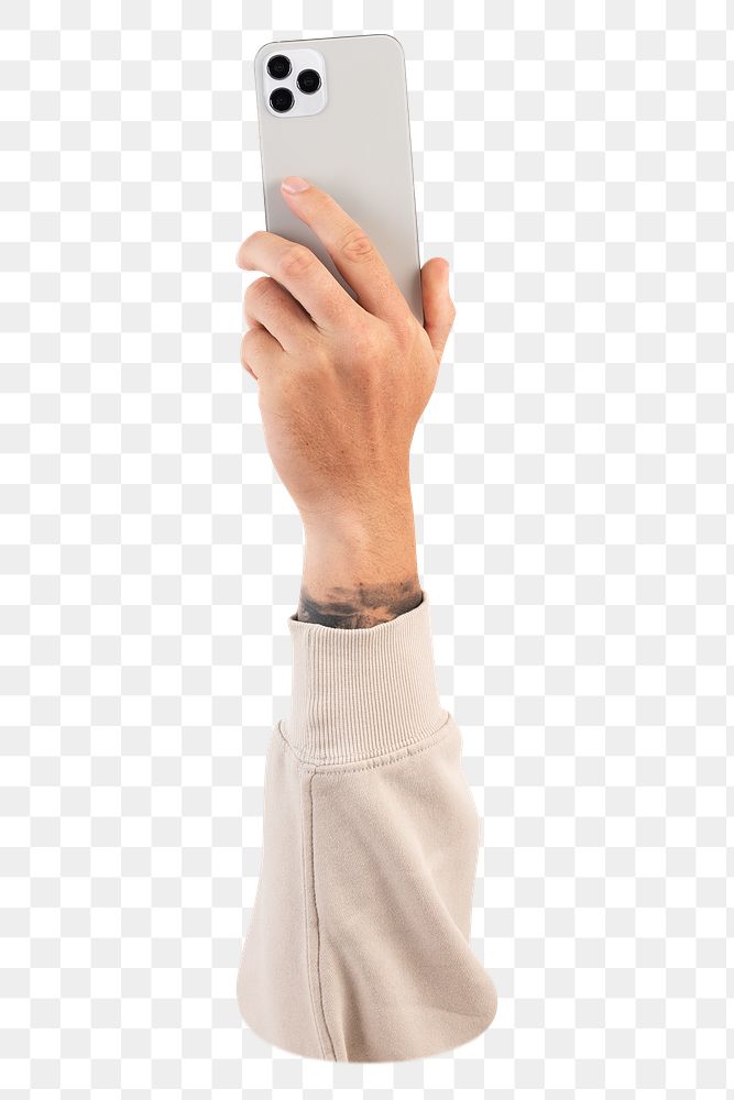 Png hand taking picture, transparent background