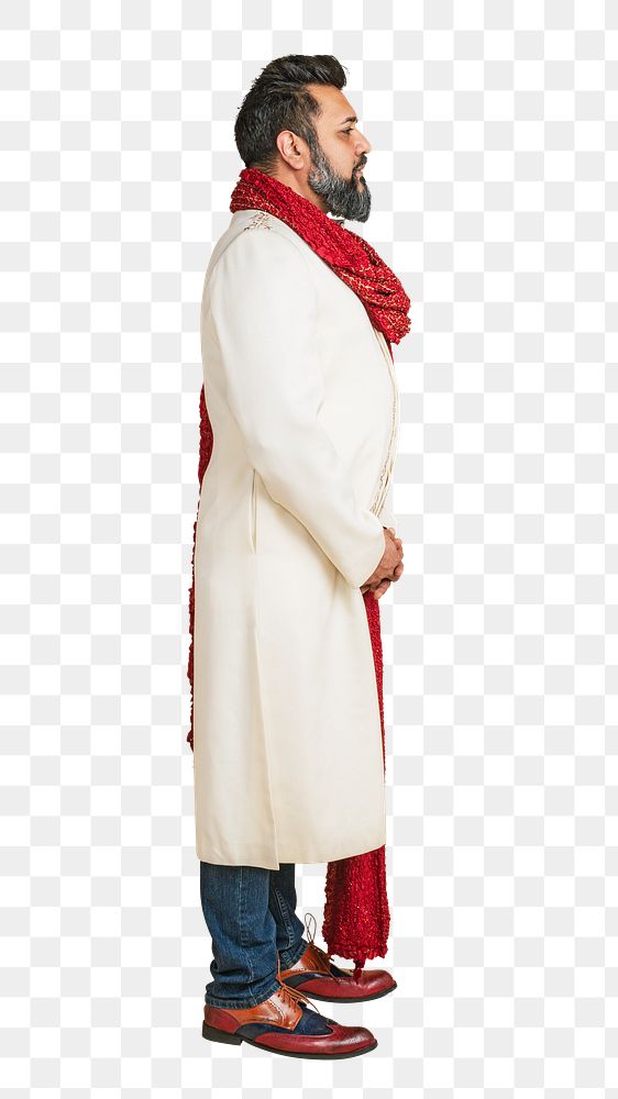 Indian man png, transparent background