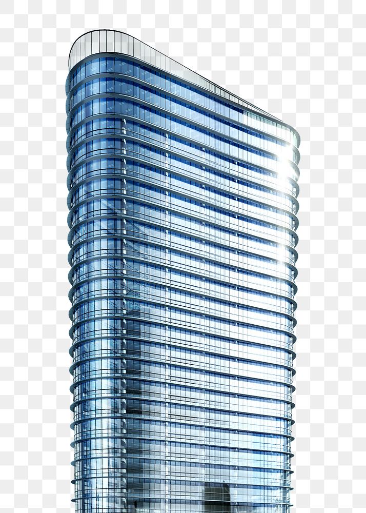 PNG Contemporary skyscraper , collage element, transparent background