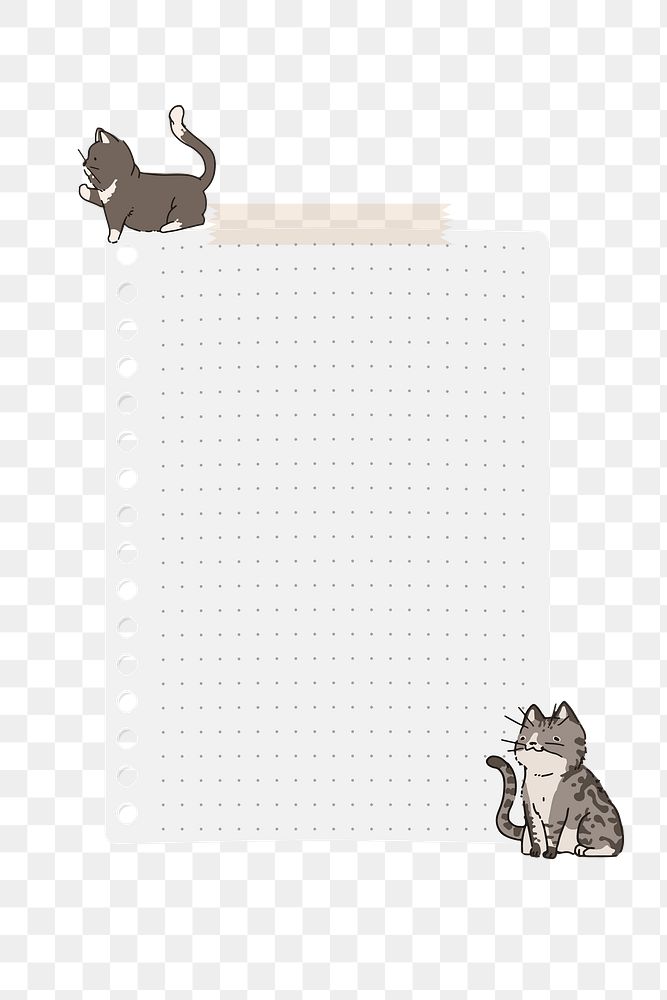 Notepaper png sticker, transparent background