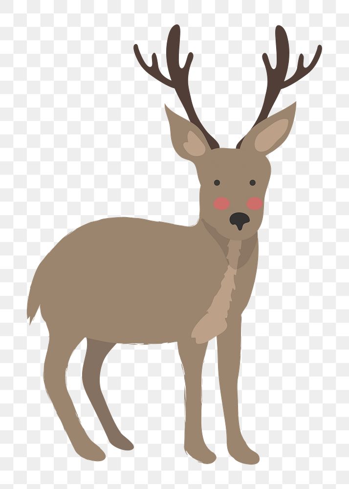 Deer png illustration, transparent background