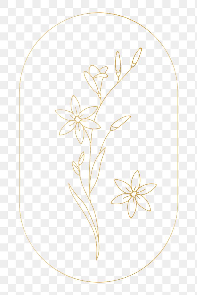 Flower element png, transparent background