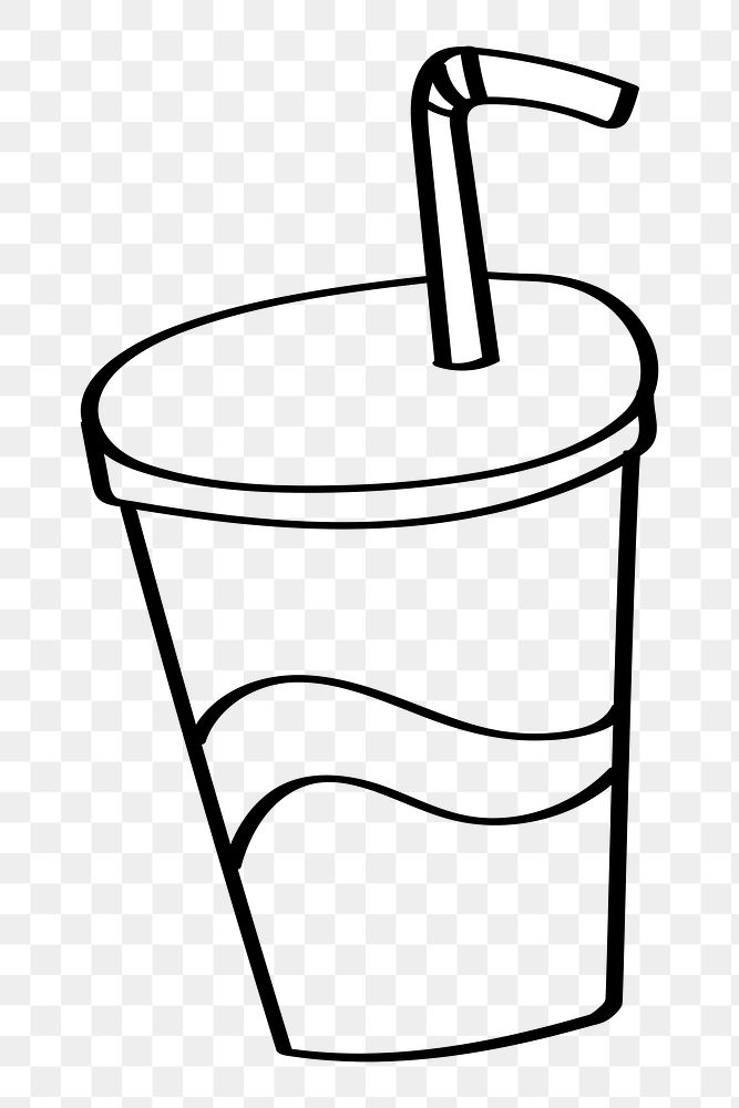 Png outline soda drink doodle | Premium PNG - rawpixel