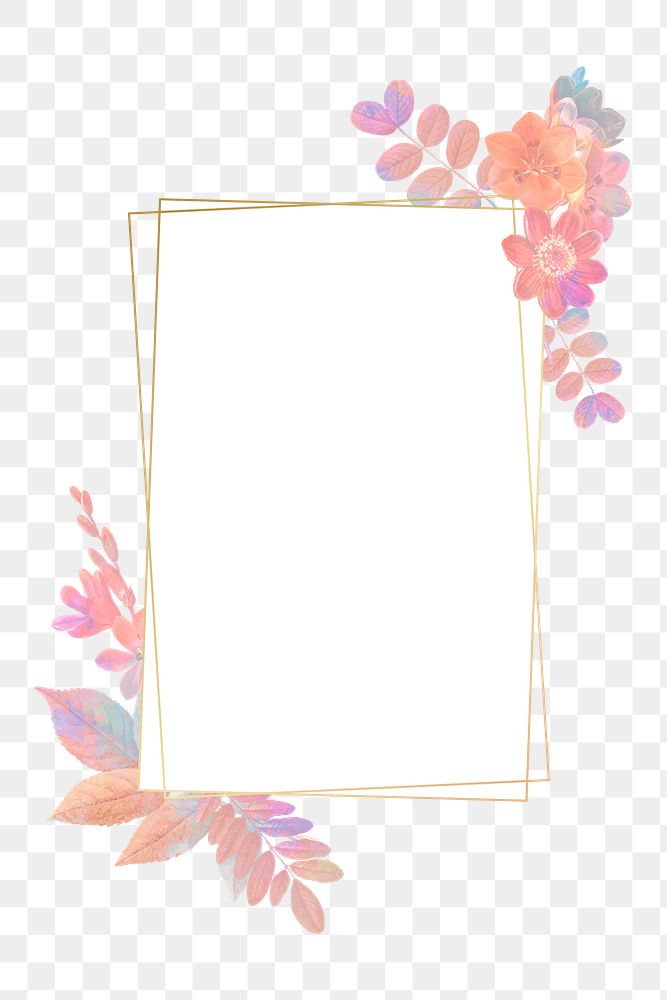 Flower png badge, transparent background