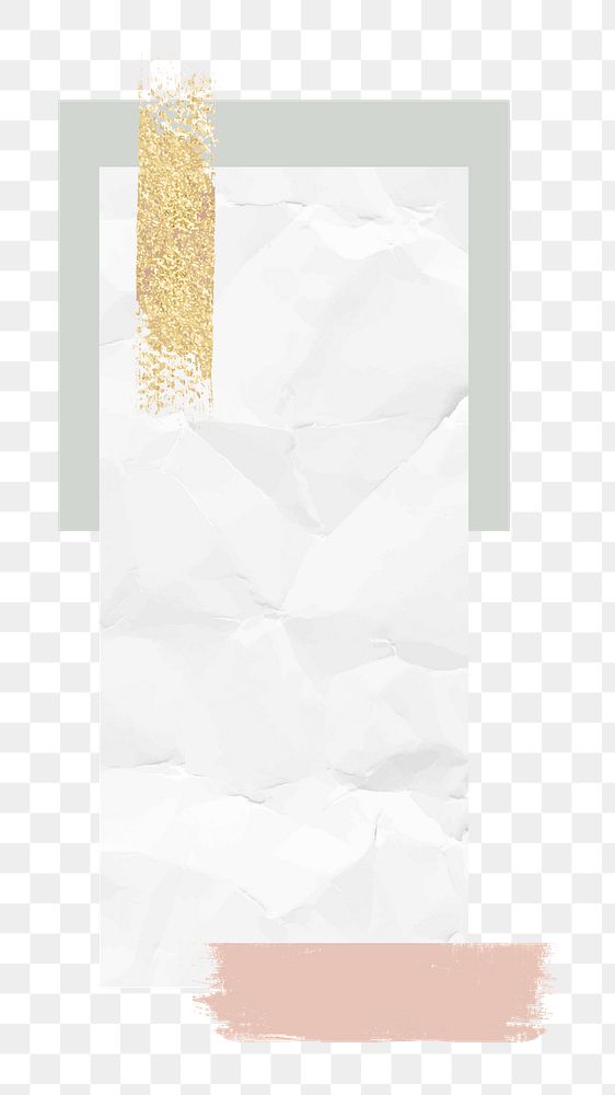 Paper texture png element, transparent background