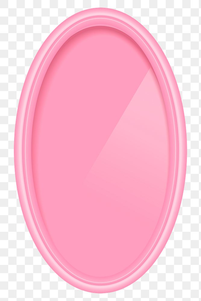Pink png frame, transparent background