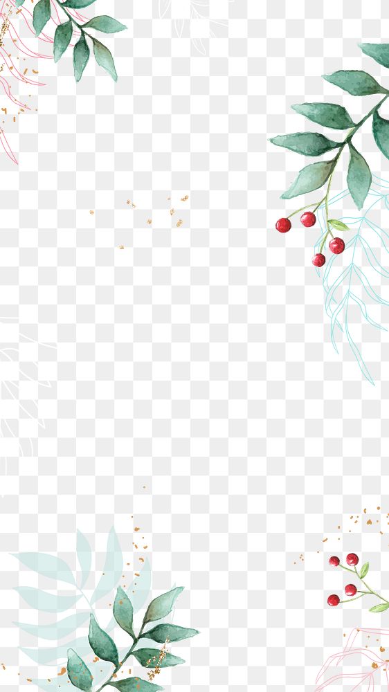 Leaf png border, transparent background