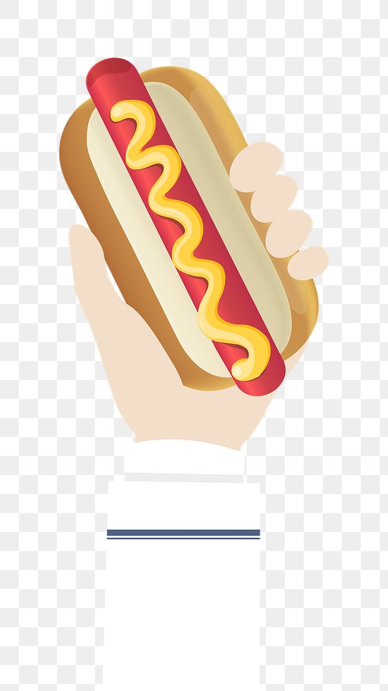 Hot dog png food illustration, transparent background