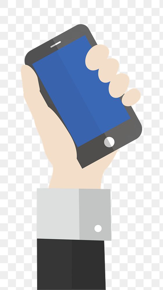 Mobile phone png illustration, transparent background